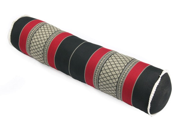 Yogarolle ca. 80x20 cm (schwarz-rot)