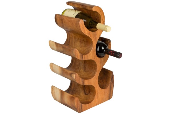 Wine Rack, solid wood, natural finish
