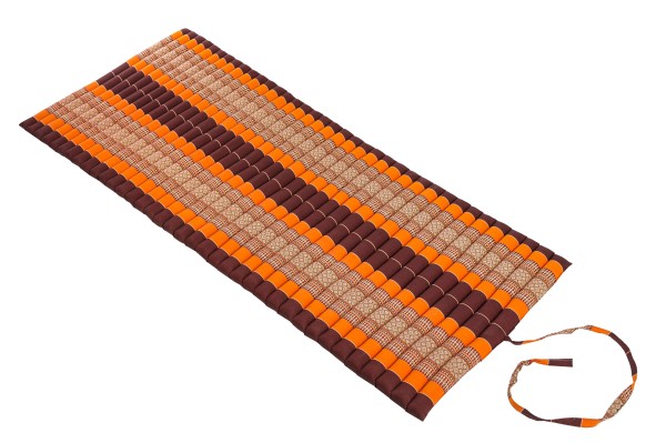 Rollable Thai mattress 80x200 cm brown orange