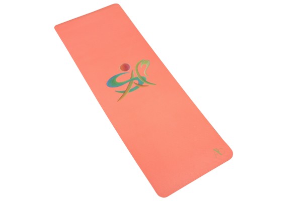 Yogamatte 180 x 60 cm ausgerollt orange
