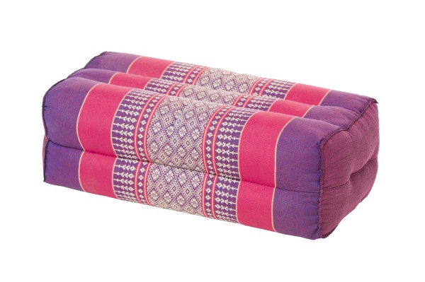 Block Pillow, Kapok Filling, purple